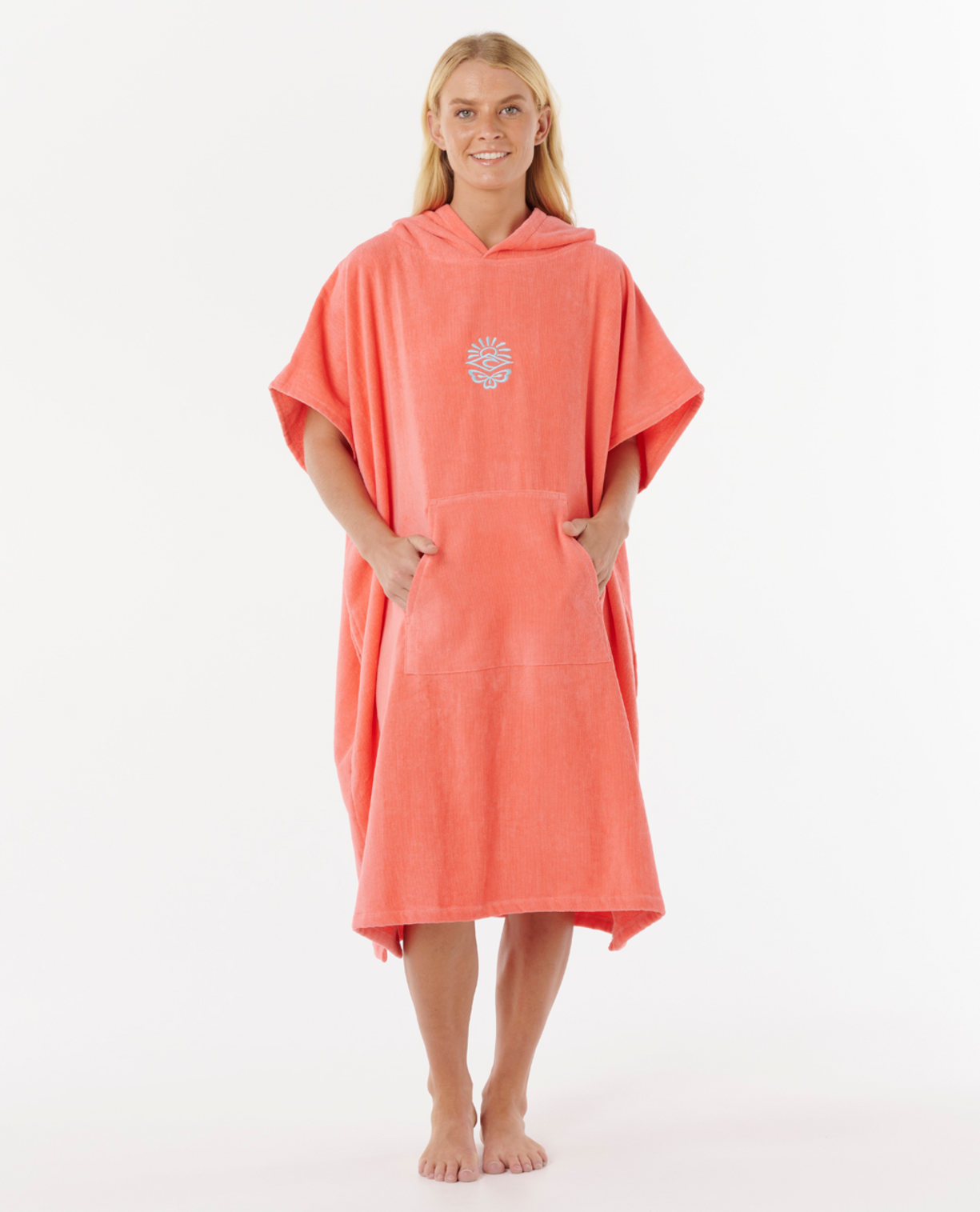 Rip Curl Icon Hooded Towel in WATERMELON