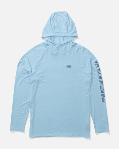 Salty Crew MARINER LITE UV HOOD in AIR BLUE