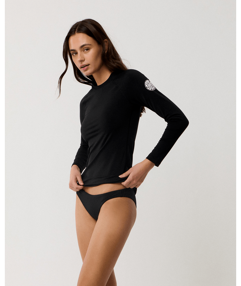 Rip Curl Classic Surf Upf Brushed L/S in BLACK