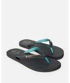 Rip Curl Desto Bloom Open Toe in BLACK/GREEN