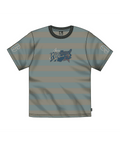 Rip Curl Archive Rota Stripe Tee in Light Moss