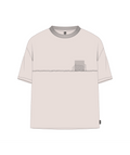 Rip Curl Archive Rota Panel Tee in Vintage White