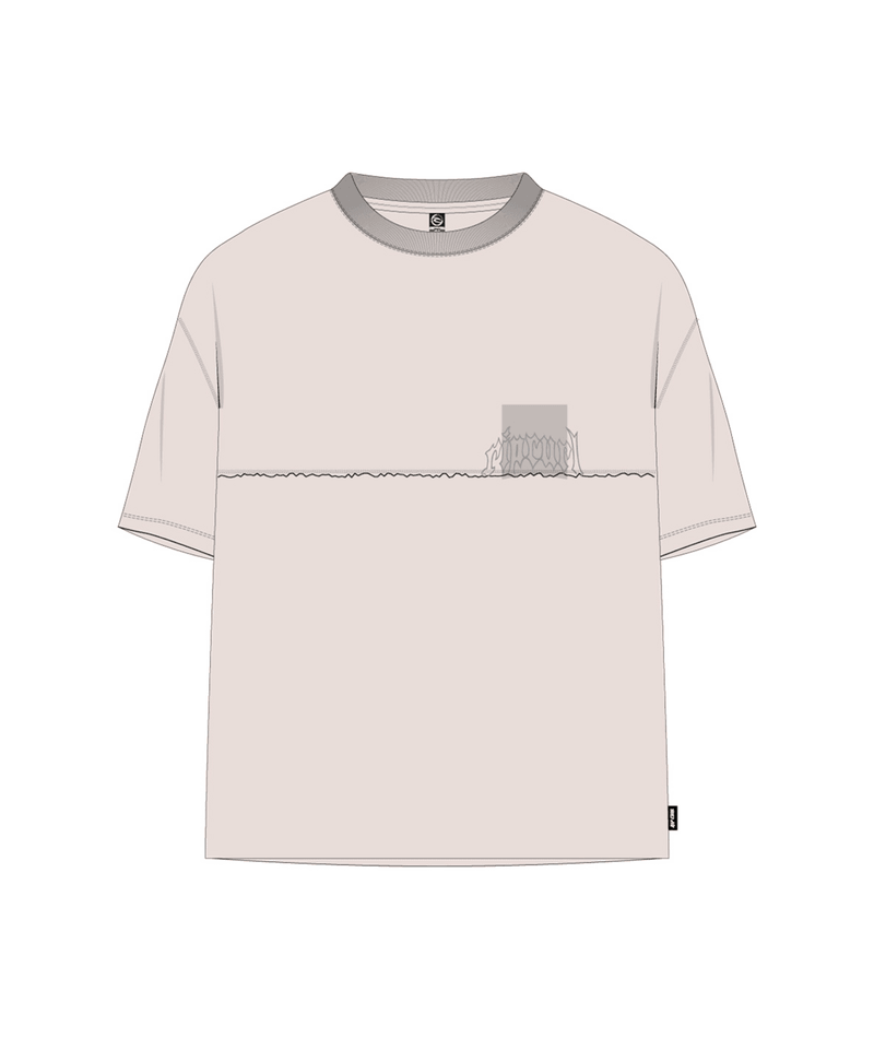 Rip Curl Archive Rota Panel Tee in Vintage White