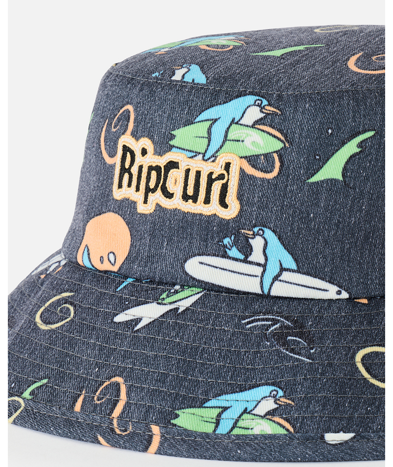 Rip Curl Sessions Mid Brim Hat - Boy in WASHED BLACK