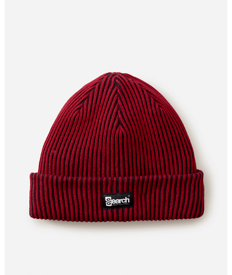 Rip Curl Search Chunky Reg Beanie in BLACK/RED