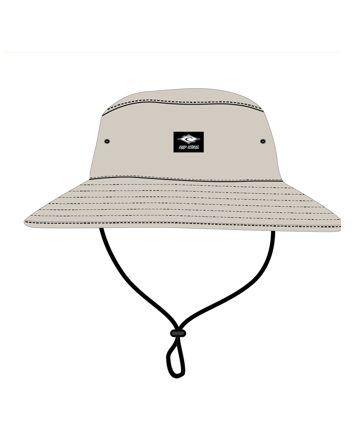 Rip Curl Classic Surf Mid Brim Hat in VINTAGE WHITE