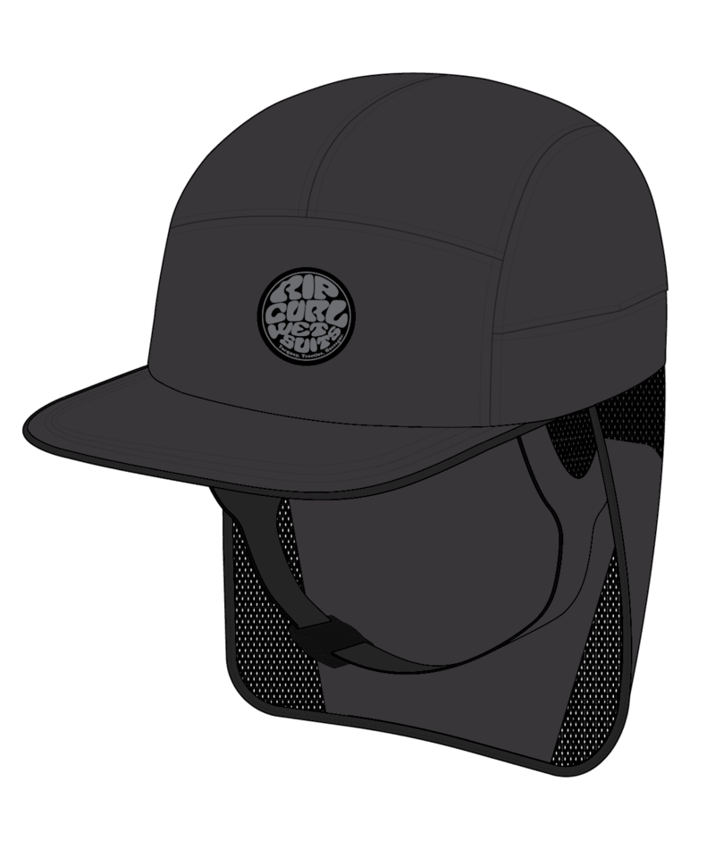 Rip Curl S-Series Surf Cap in WASHED BLACK