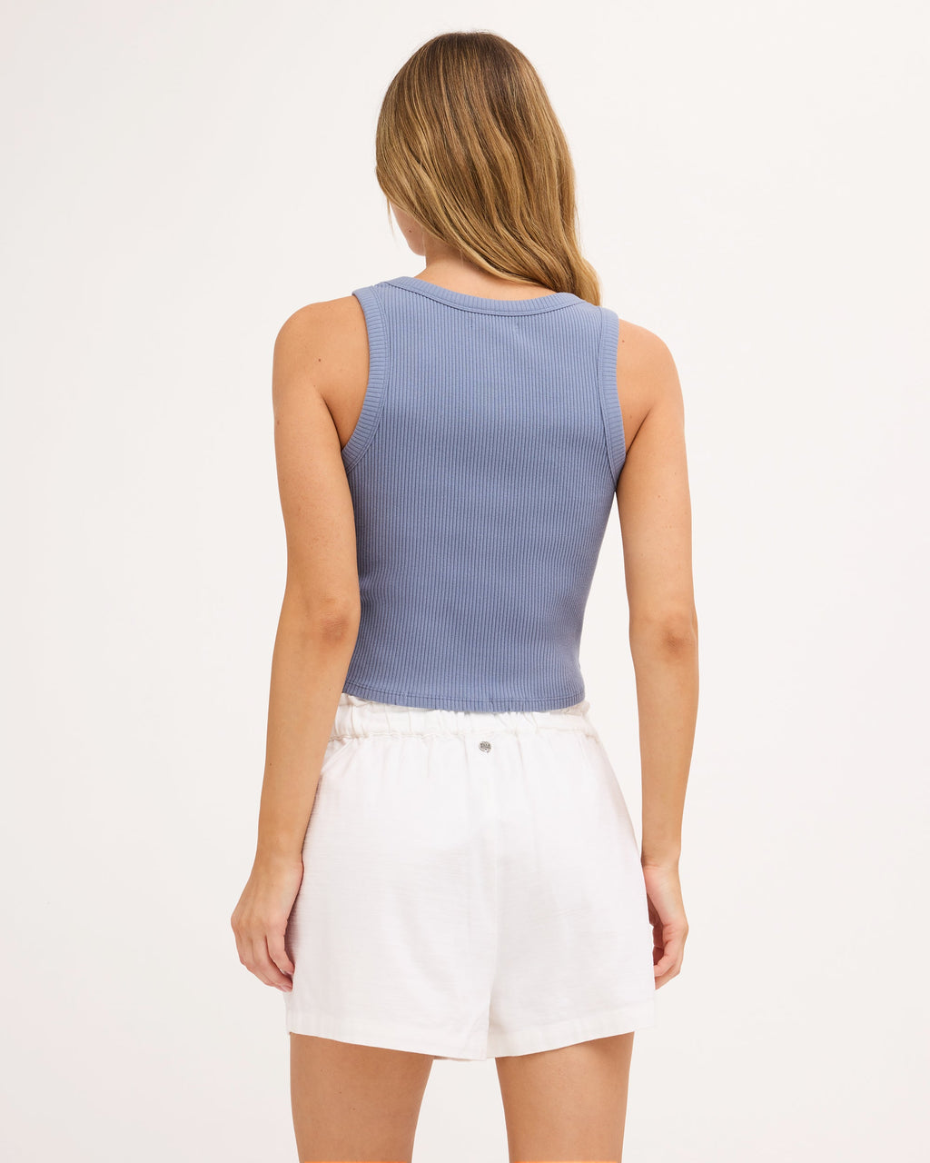 Billabong Womens Rerun Tank Top in BLUE SMOKE