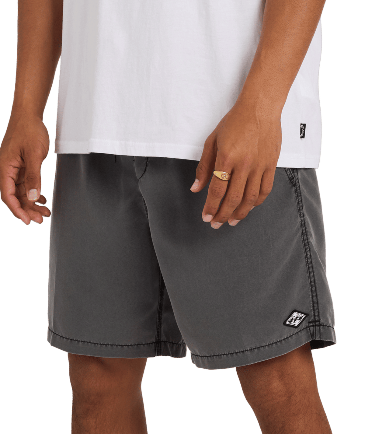 Billabong Mens All Day Overdye Layback 17" Boardshorts in Black