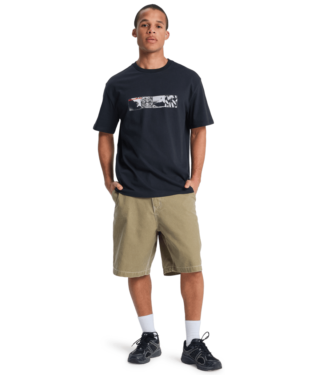 Quiksilver Mens Mercury Vortex T-Shirt in Black