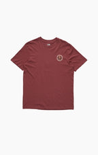 Globe Tentacles Premium Ss Tee in BURGUNDY