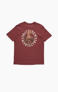 Globe Tentacles Premium Ss Tee in BURGUNDY