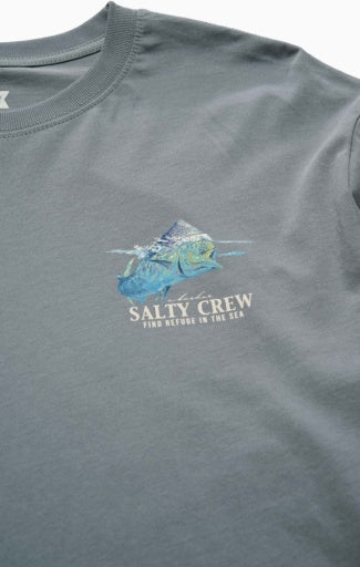 Salty Crew Mahi Surface Ls Tee in STORM