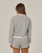 Salty Crew Leeward Crew in LIGHT HEATHER