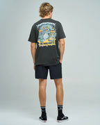 The Mad Hueys CAT FISHED | SS TEE in VINTAGE BLACK