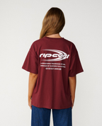Rip Curl RC EVOLUTION TEE in Burgundy