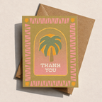 Thank you card | Coastal Thank You Card | Retro card