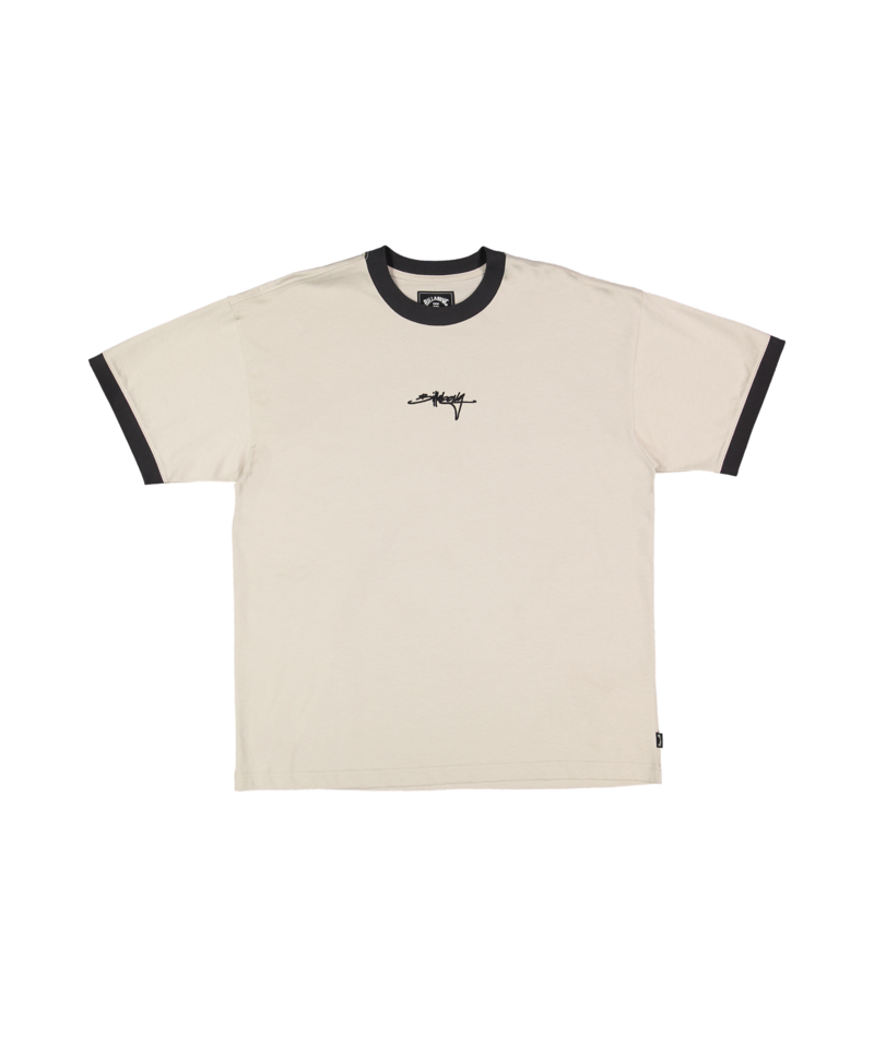 Billabong Script Ringer Ss in STONE