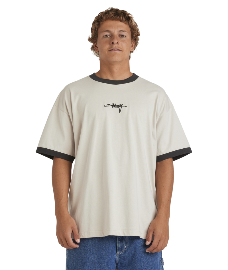 Billabong Script Ringer Ss in STONE