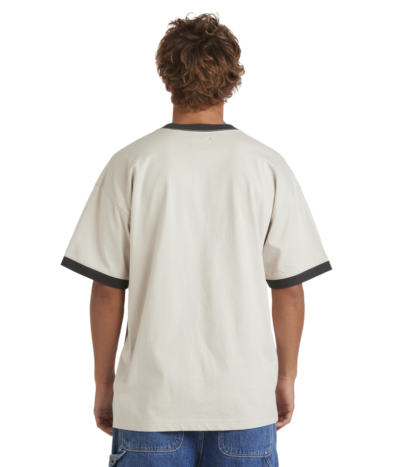 Billabong Script Ringer Ss in STONE