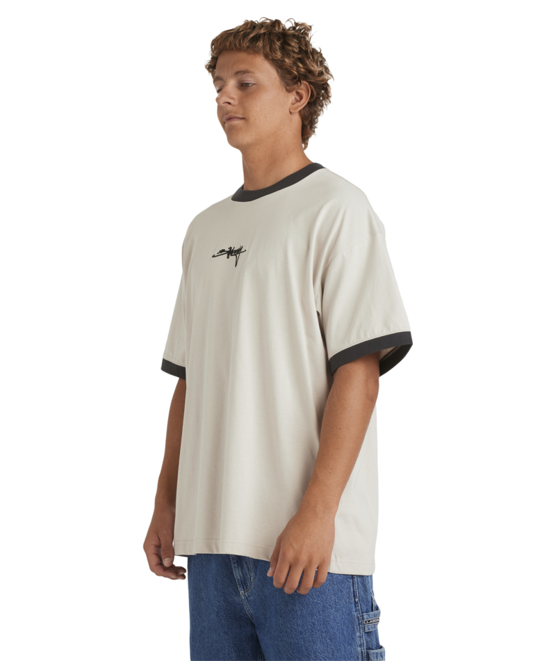 Billabong Script Ringer Ss in STONE