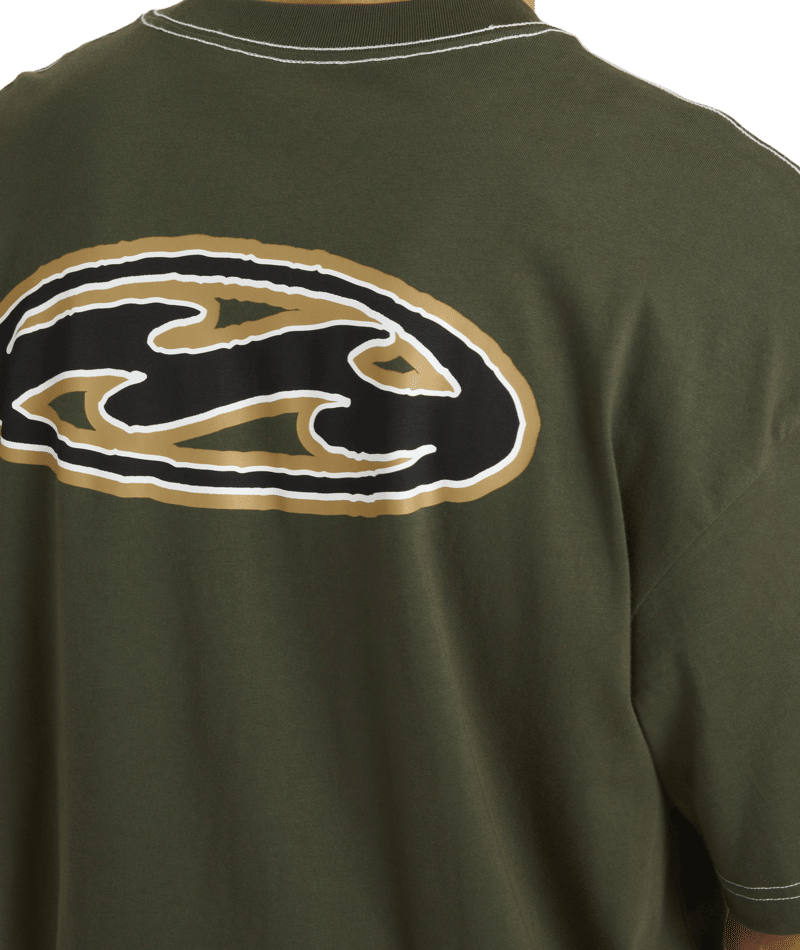 Billabong Bad Dog Pill Wave Og Ss in RIFLE GREEN