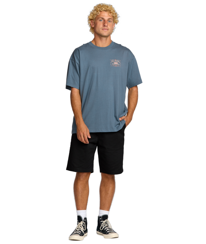 Billabong Double Spread Og Ss in SLATE BLUE