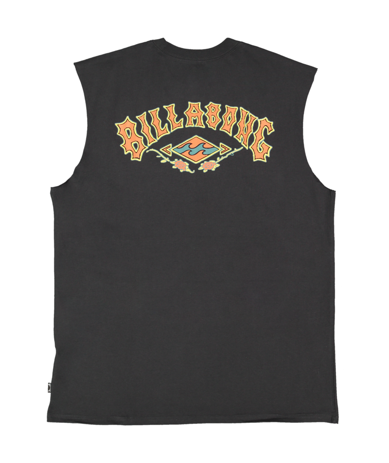 Billabong Heritage Arch Muscle in WASHED BLACK