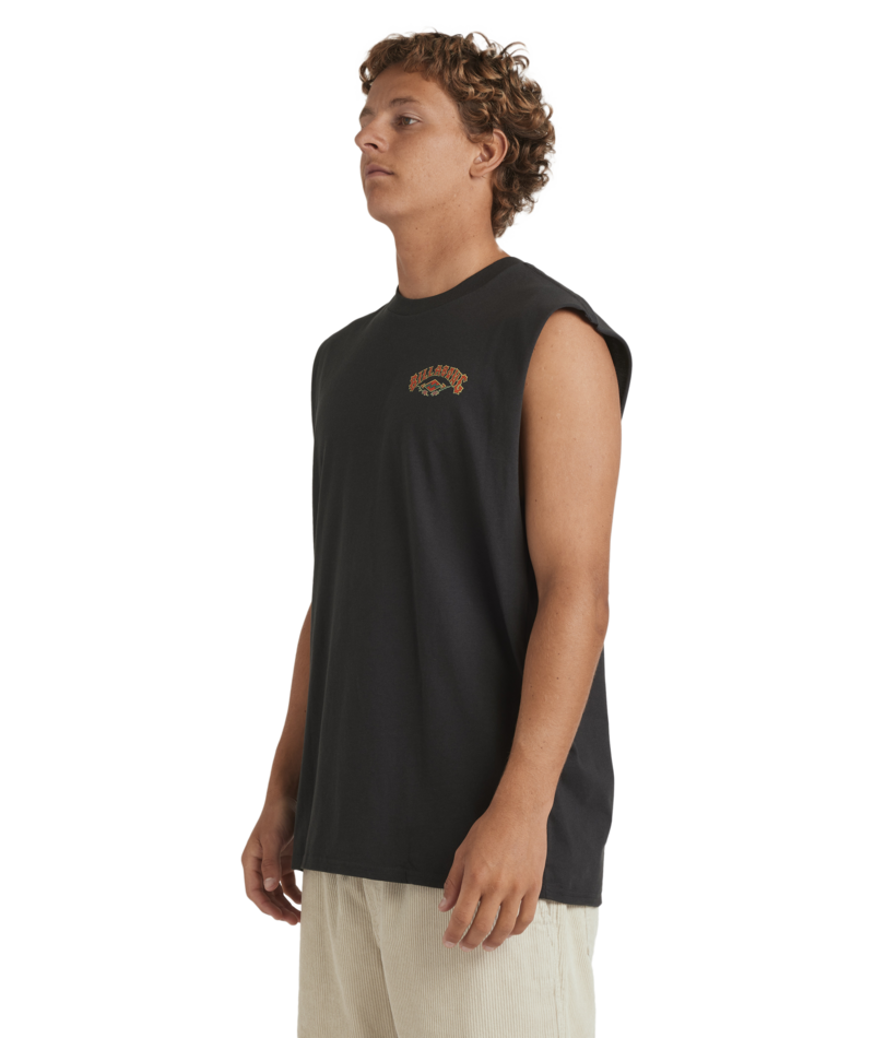 Billabong Heritage Arch Muscle in WASHED BLACK