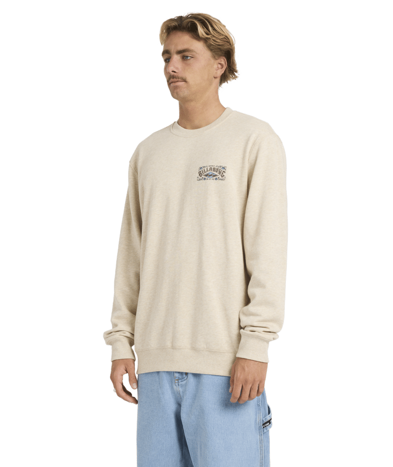 Billabong Short Sands Crew in OATMEAL HEATHER