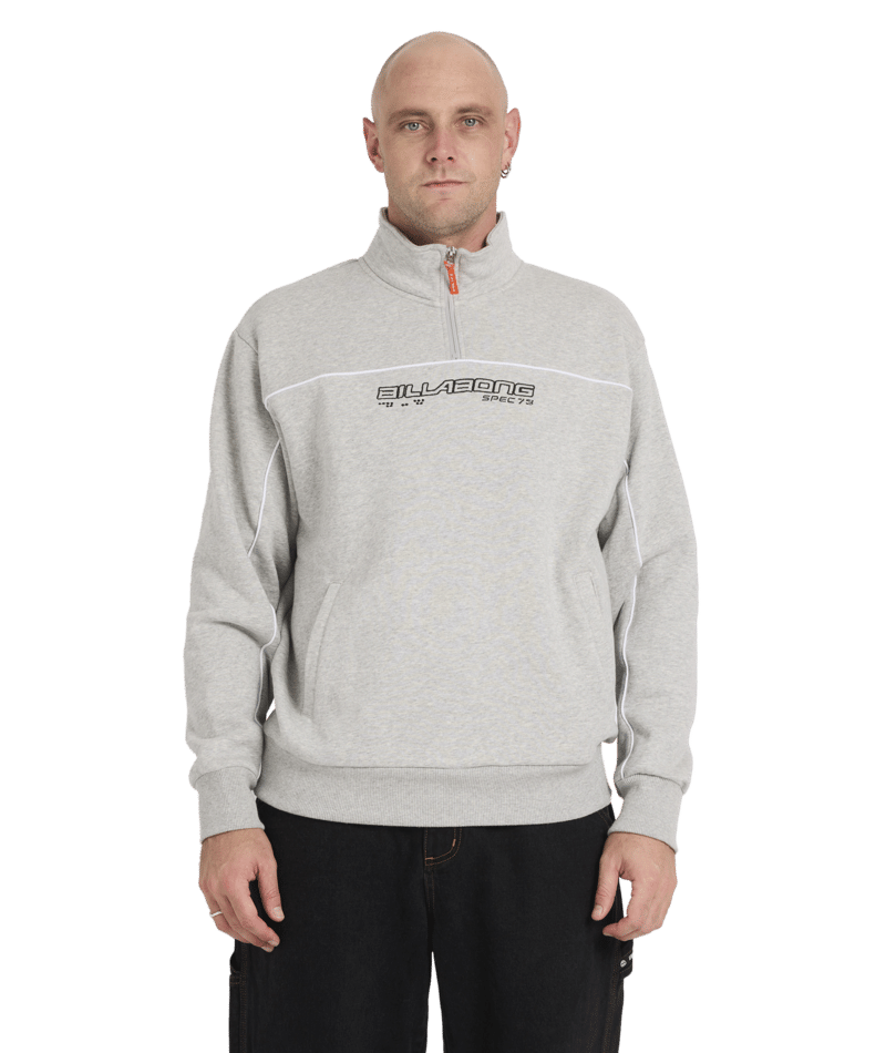 Billabong Spec 73 1/4 Zip in LIGHT GREY HEATHER