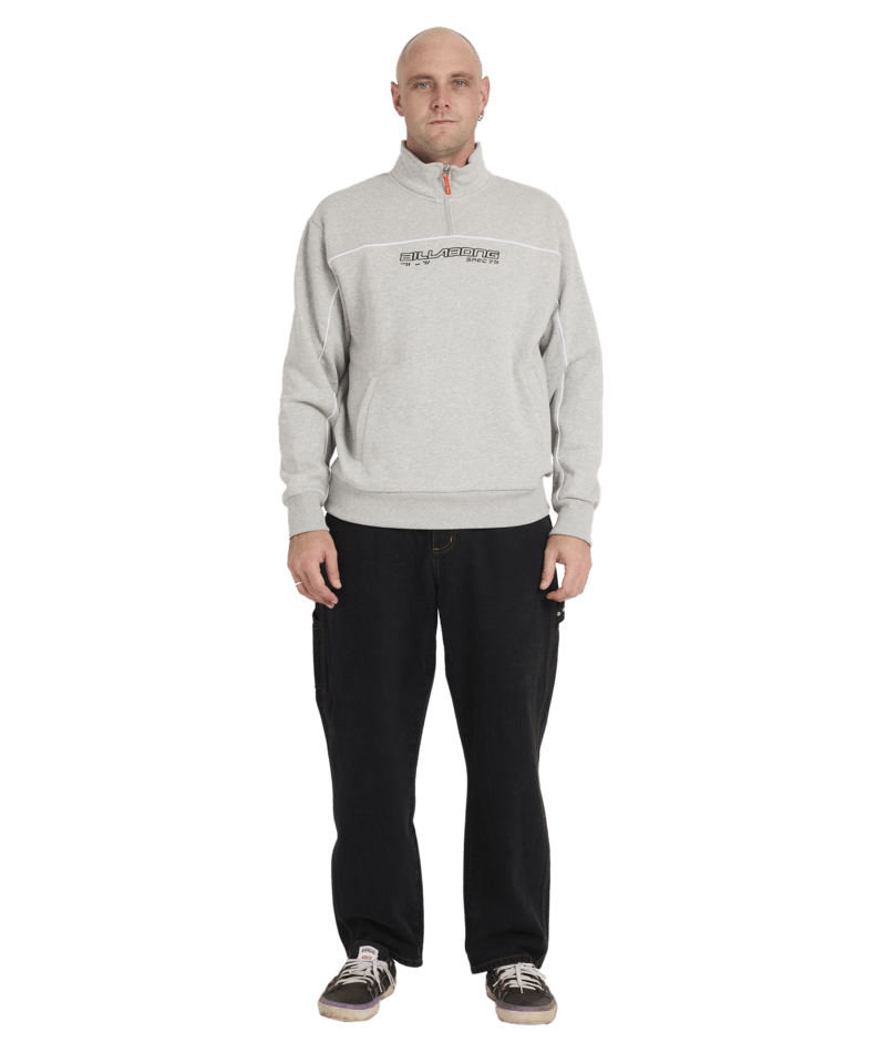 Billabong Spec 73 1/4 Zip in LIGHT GREY HEATHER