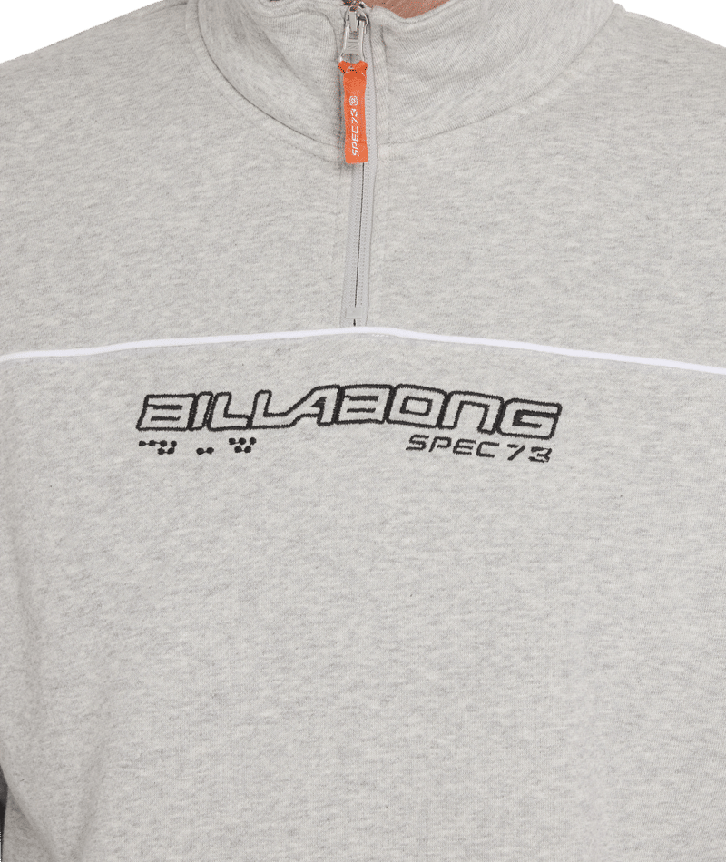 Billabong Spec 73 1/4 Zip in LIGHT GREY HEATHER