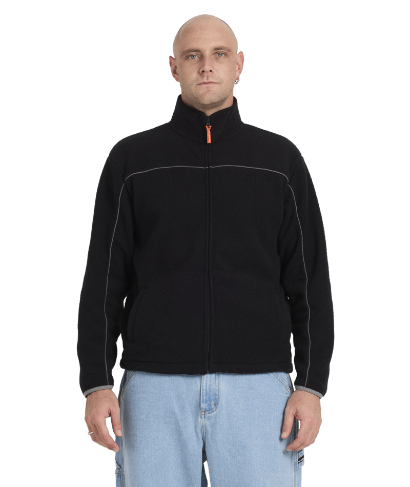 Billabong Spec 73 Polar Zip Thru in BLACK