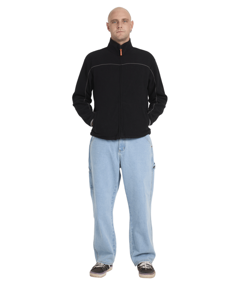 Billabong Spec 73 Polar Zip Thru in BLACK
