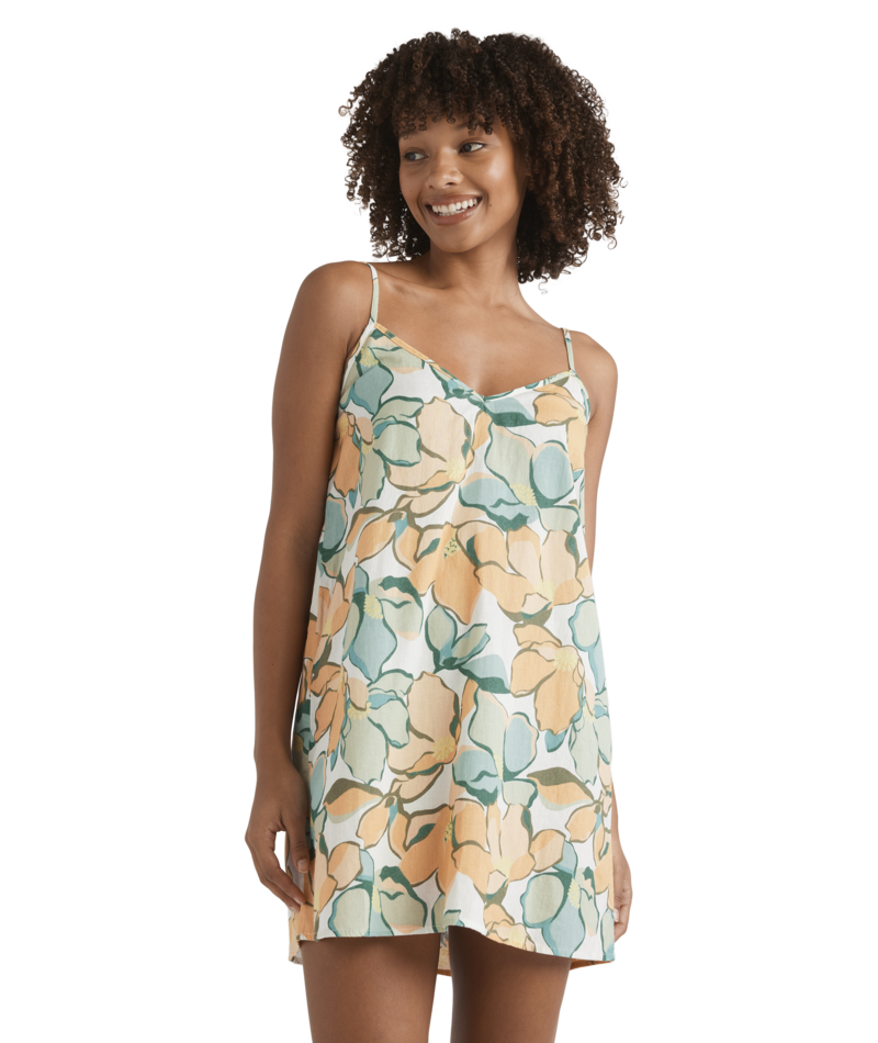 Billabong So Chill Mini Dress in WHITE PRINT