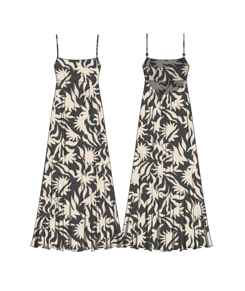 Billabong By My Side Island Heat Drs in BLACK WHITE