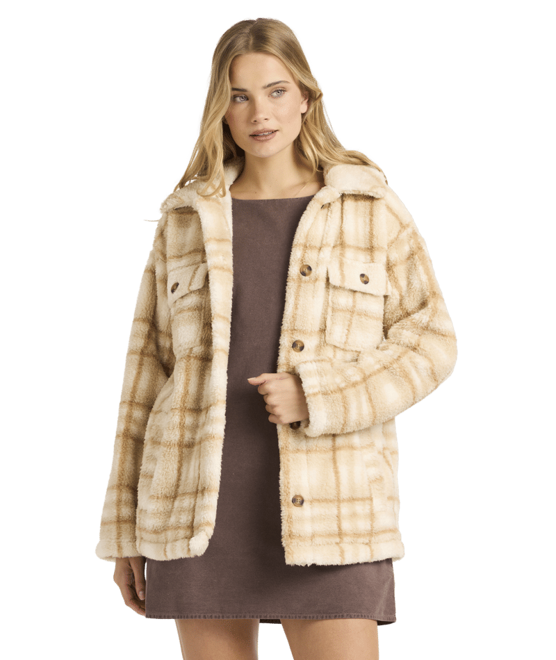 Billabong Check Ya Jacket in WHITECAP