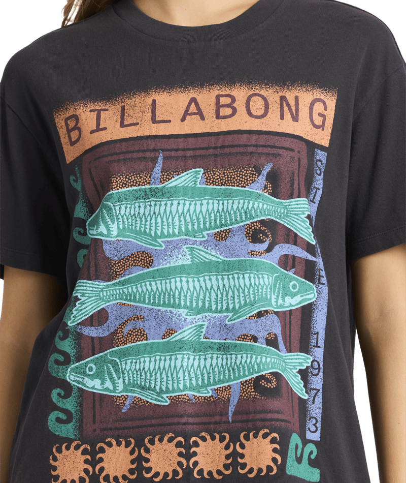 Billabong Rip Currents Tee in WASHED BLACK