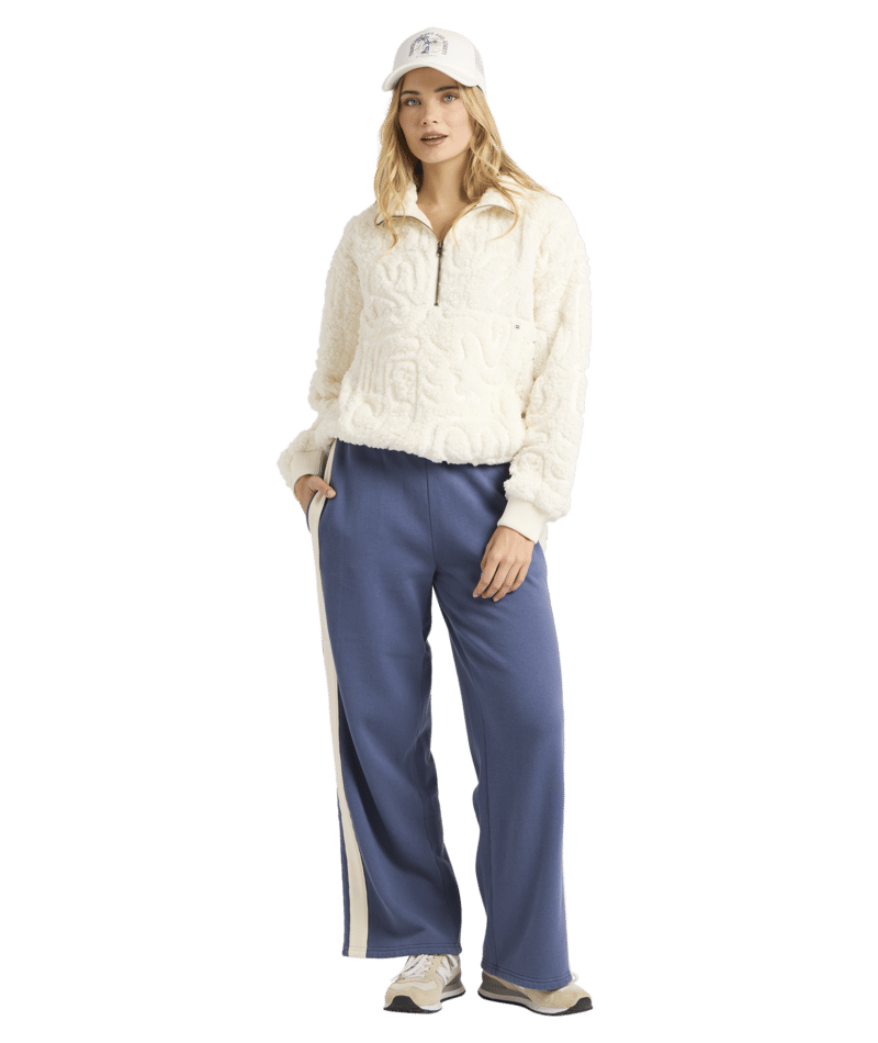 Billabong Le Love Half Zip Crew in SALT CRYSTAL