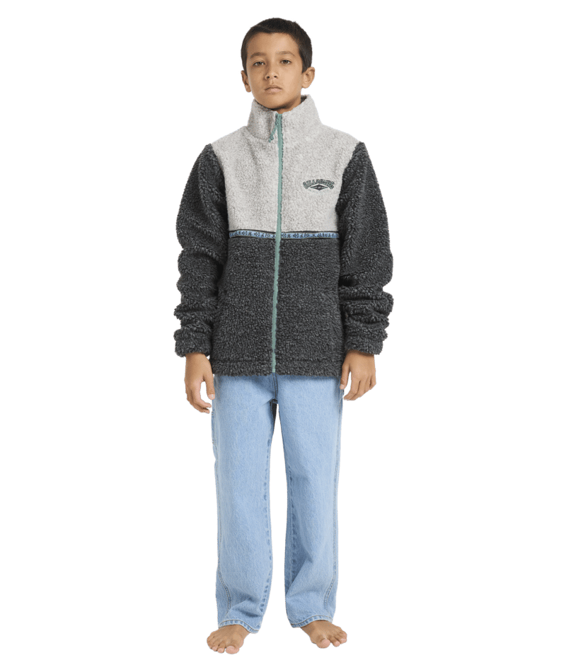 Billabong Boys Tombstone Zip Thru in OATMEAL HEATHER