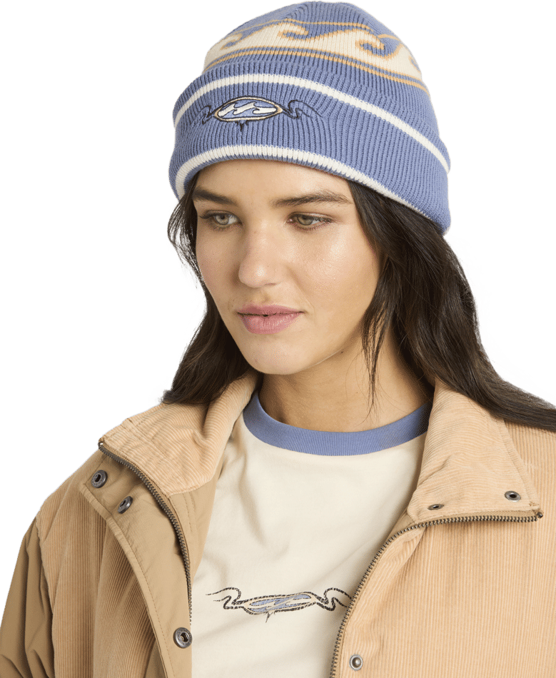 Billabong Wave Break Beanie in STONE BLUE