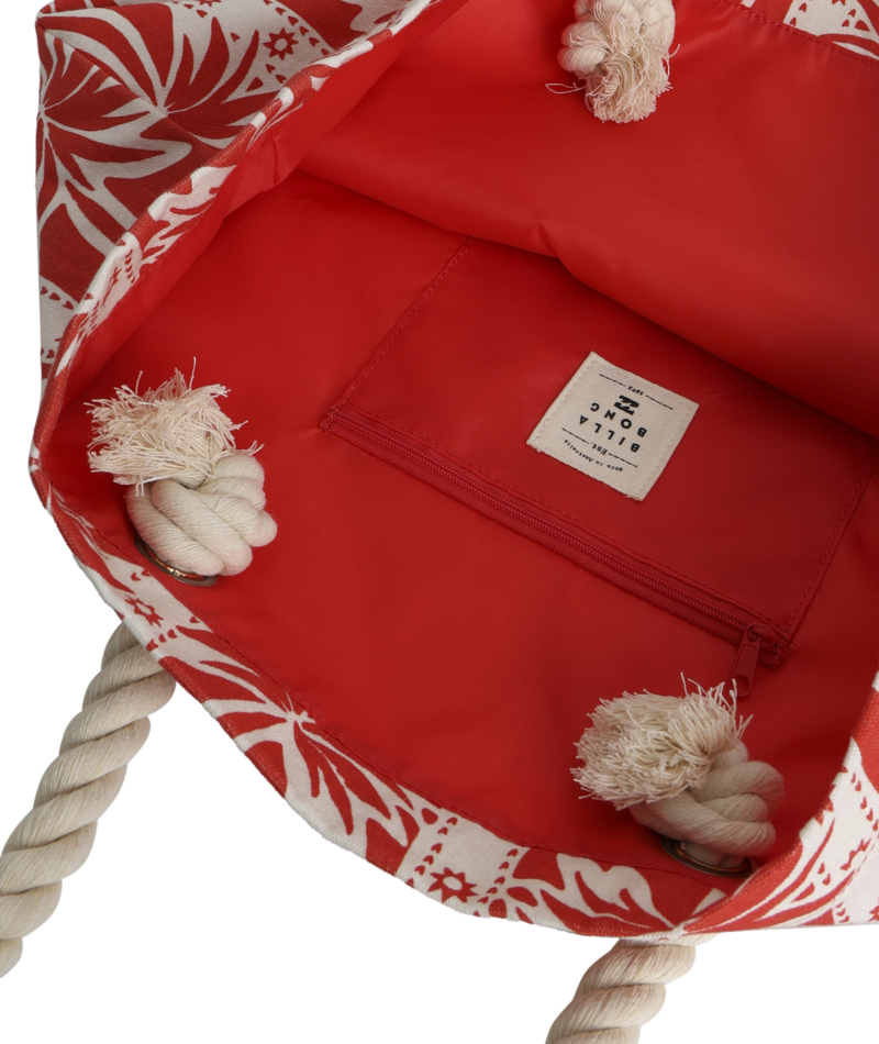 Billabong Row Of Palms Beach Bag in RED ALOHA