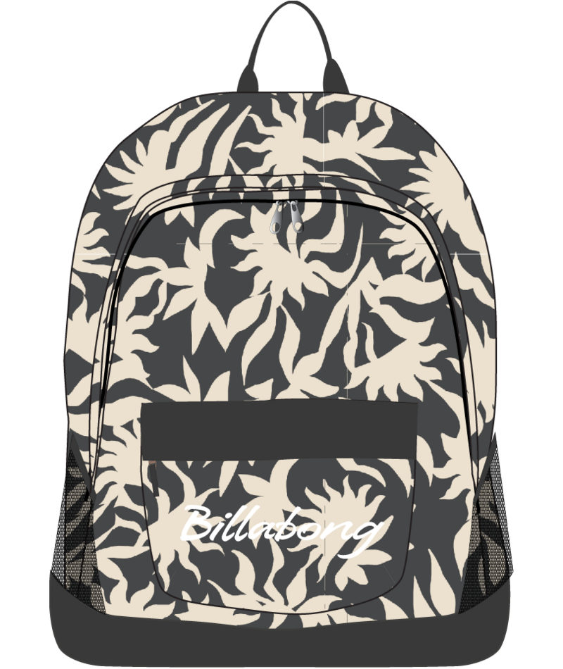 Billabong Tiki Backpack in BLACK WHITE