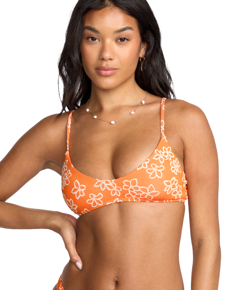 Billabong Josie Have It All V Bralette in ORANGE POP