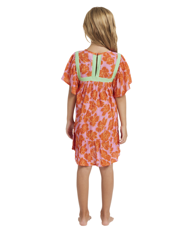 Billabong Happy Hibiscus Dress in PARTY PINK