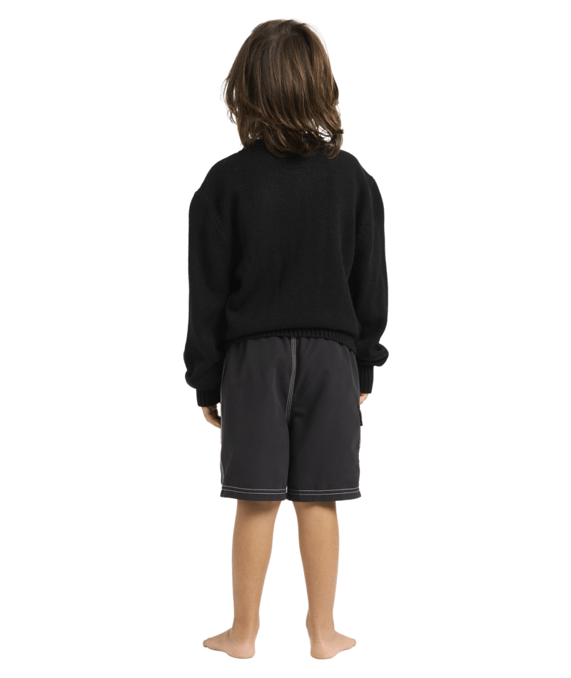 Billabong Groms Filthy Knit Sweater in BLACK