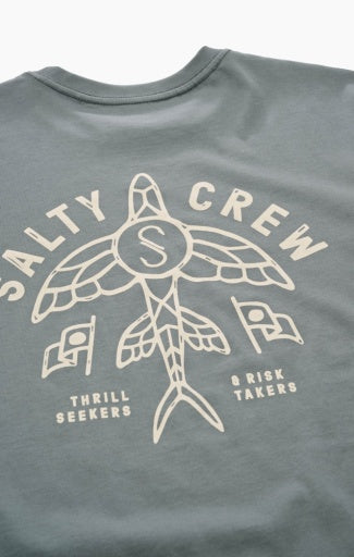 Salty Crew Flyer Premium Ss Tee in STORM
