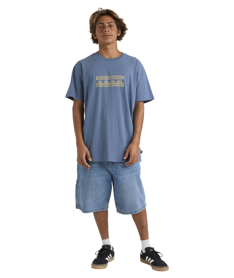 Quiksilver Comp Check Ss in CHINA BLUE