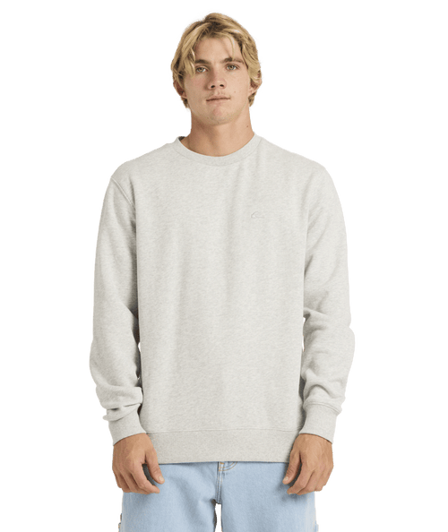 Quiksilver Salt Water Crew in LIGHT GREY HEATHER